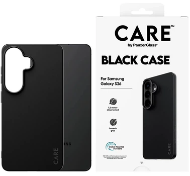 Etui PanzerGlass CARE TPU do Samsung Galaxy S26 Black (5715685034381)