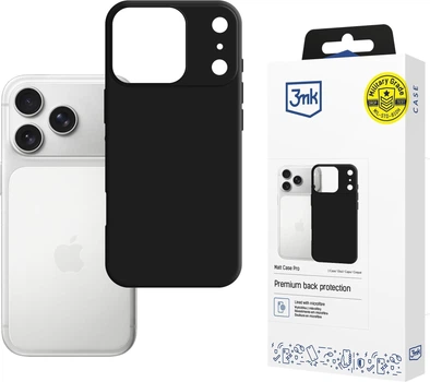 Панель 3MK Matt Case Pro для Apple iPhone 17 Pro Max Black (5903108665179)
