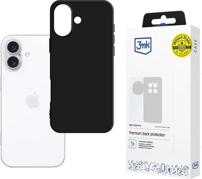 Панель 3MK Matt Case Pro для Apple iPhone 16 Black (5903108618403)