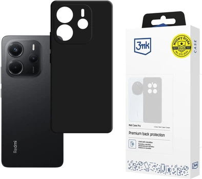 Панель 3MK Matt Case Pro для Xiaomi Redmi Note 14 4G Black (5903108643276)
