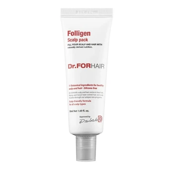 Оздоровлююча маска для шкіри голови Dr.FORHAIR Folligen Scalp Pack 50мол