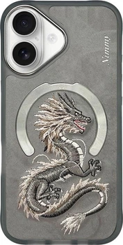 Панель Nimmy Dragon MagSafe для Apple iPhone 16 Grey (6971080319693)