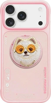 Панель Nimmy Glasses Cool Dog MagSafe для Apple iPhone 17 Pink (6971080314476)