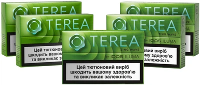 Мініблок стіків для нагрівання тютюну TEREA Zing Wave 5 пачок (7622100545828_n)