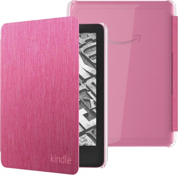 Чехол обложка для электронной книги Amazon Kindle Paperwhite, Colorsoft, Signature 12th Generation, экран 7` 2024 (Raspberry/Clear Back)