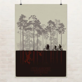 Постер Очень Странные Дела, Stranger Things, фантастика, сериал, A3 42×30 см (id1732)
