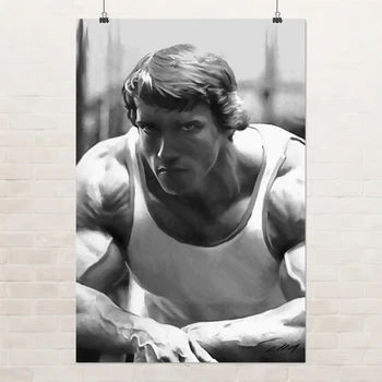 Постер Арнольд Шварценеггер, Arnold Schwarzenegger, бодибилдер, A3 42×28 см (id0448)