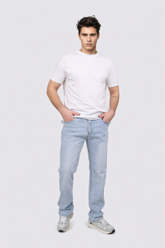 Джинси regular чоловічі 33 колір блакитний YUKI ЦБ-00291878