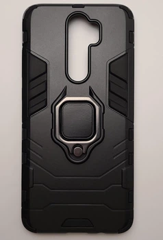 Чехол Iron Ring для Xiaomi Redmi Note 8 Pro противоударный бампер черный