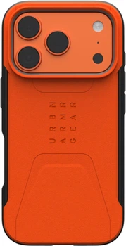Чохол Urban Armor Gear Civilian MagSafe для Apple iPhone 17 Pro Orange (114545119797)