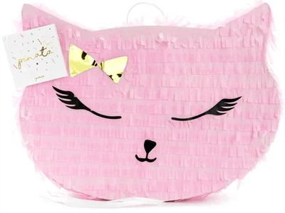 Piniata PartyDeco Kotek 35 x 27 x 9 cm Różowa (PIN11) (5900779117174)