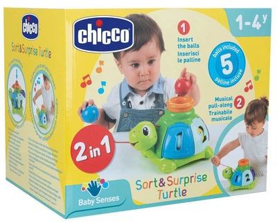 Zabawka sorter Chicco Żółwik 23 x 17 x 14 cm 2 w 1 (641176) (8058664138876)