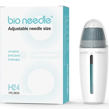 Мезоштамп Bio Needle H24 24 иглы с регулировкой 0–1.5 мм и резервуаром 10 мл Bioneedle
