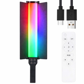 RGB лампа відеосвітло 60см, + пульт, від USB, LS-188