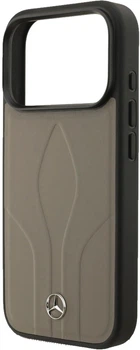 Панель Mercedes Benz Leather The Move MagSafe для Apple iPhone 17 Pro Taupe (3666339506797)