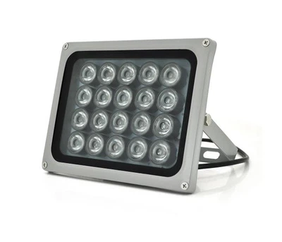 Инфракрасный прожектор 12В на 40W, 20LED, IP66, 850Нм, угол обзора 60°, дальность до 80м