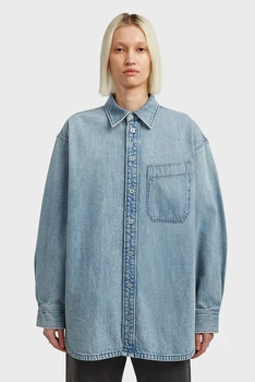 Жіноча блакитна джинсова сорочка Maxi G-Star RAW S D27695, D788