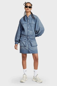 Жіноче блакитне джинсове плаття Macro Balloon G-Star RAW S D26286,D539