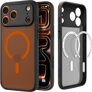Панель Spigen Ultra Hybrid Mag MagSafe для Apple iPhone 17 Pro Black-Orange (8800283316155)