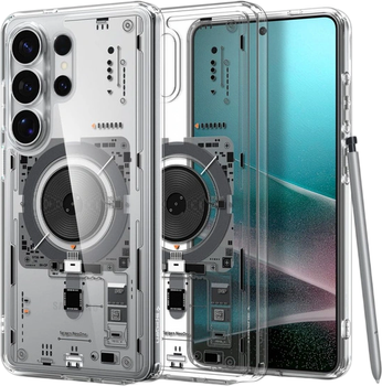 Etui plecki Spigen Ultra Hybrid Mag MagSafe do Samsung Galaxy S26 Ultra Clear (8800337243376)