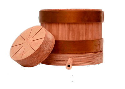 Деревянная бочка 3л для маслопресса холодного отжима CraftOil