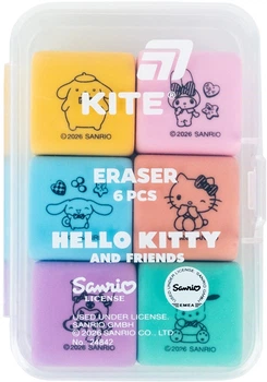 Набір гумок Kite Hello Kitty and Friends у пластиковому боксі 6 шт (HK26-145)