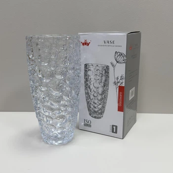 Ваза стеклянная h-30 см Yujing GlassWare 3940/6905-1 прозрачная