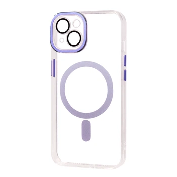 Защитный Чехол FIBRA Transparent Color with MagSafe iPhone 13 Purple