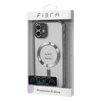 Защитный Чехол FIBRA Chrome MagSafe case iPhone 12 Silver