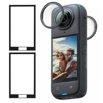 Комплект защитного стекла для экрана и линз экшн-камер Insta360 X4