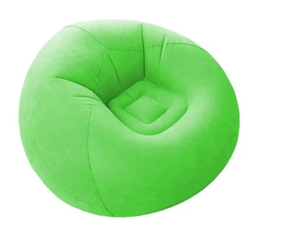 Надувное кресло-пуф Inflatable Sofa / Надувное кресло-мешок 110×110×85 см Зеленый