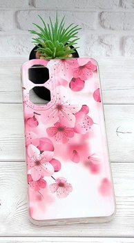 Чохол Silicone Case Print для Nubia Neo 2 5G (Z2352N) прозорий бампер з принтом сакура