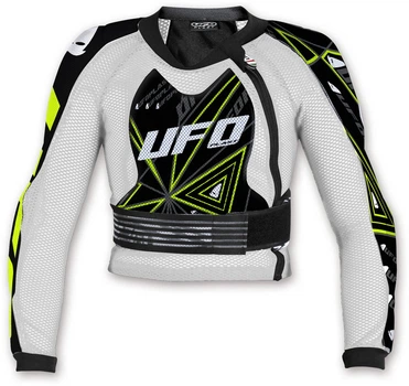 Куртка захисна спортивна підліткова UFO ULTRALIGHT 3.0 JR M White/black (PE02387)