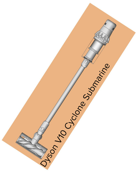 Odkurzacz pionowy akumulatorowy Dyson V10 Cyclone Submarine (594446-01)