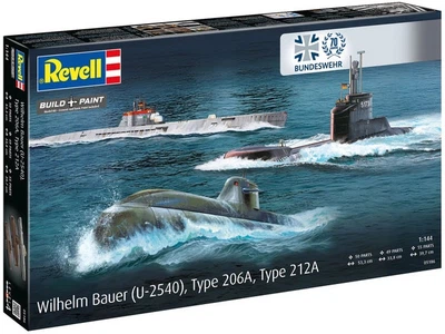 Модель для складання Revell 70 Years Bundeswehr Wilhelm Bauer Type 206A Class 2 749775 (4009803051864)