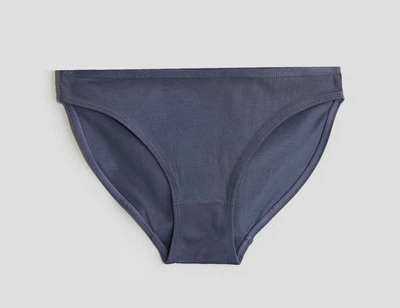 Трусики слипы однотонные для девочки H&M 1218111-002 134-140 см (8-10 years) темно-синий