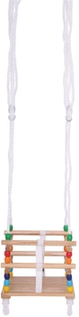 Drewniana huśtawka z koralikami Bigjigs 2999713 (691621047712)