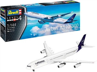 Модель для складання Revell Airbus A340-300 Lufthansa New Livery 640726 (4009803038032)