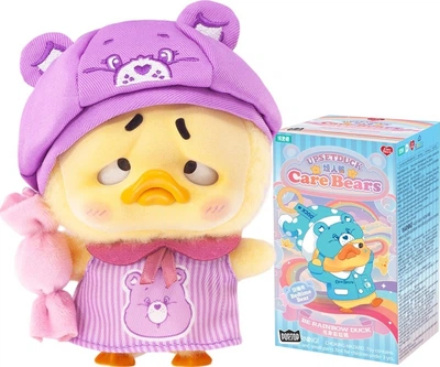 Колекційна м'яка іграшка з кільцем Pop Top 1983toys серії Upset Duck x Care Bears Будь веселкою (6941424599494)