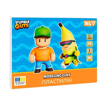 Пластилін Yes Stumble Guys 18 кольорів 360 г (540710)