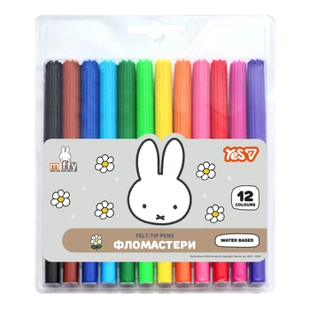 Фломастеры Yes Miffy 12 цветов