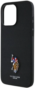 Панель U.S. Polo Embroidered DH Color USHCP15XPEMK для iPhone 15 Pro Max Black (3666339386108)
