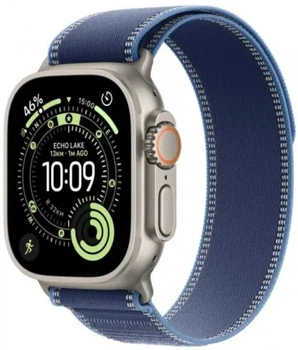 Smartwatch Apple Watch Ultra 3 GPS + Cellular 49mm Natural Titanium Case with Blue/Bright Blue Trail Loop - S/M (APL_MEWR4)