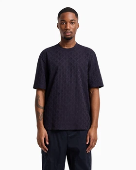 Мужская футболка Armani Exchange с логотипом 1159860486 (Синий XXL) - Уценка