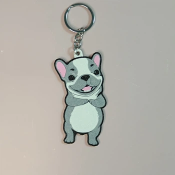 Брелок Собака на чиле Chill Dog мем Мемный брелок песик Пибл