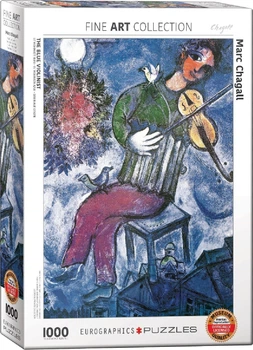 Puzzle Eurographics Niebieski skrzypek Marc Chagall 1000 elementów (628136608527)