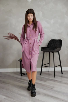 Сукня жіноча Estilo (8265) Пудровий замш 48