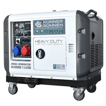 Генератор Konner & Sohnen дизельний 4-х тактний KS 9300DE-1/3 ATSR 7/7,5кВт KS 9300DE-1/3 ATSR