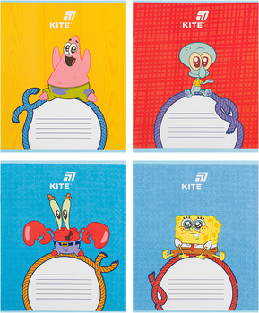 Набор тетрадей Kite SpongeBob SquarePants 12 листов в косую линию 5 шт (SB26-235/5)