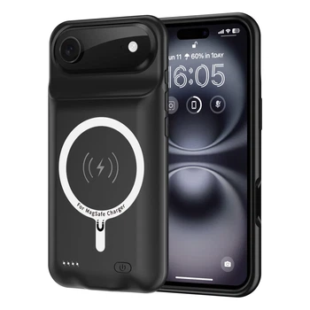 Чохол powerbank iBattery для iPhone 17 Air Slan QI MagSafe 6000 mAh Black